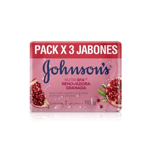 Jabón JOHNSON S Granada x3und 110gr (330  gr)