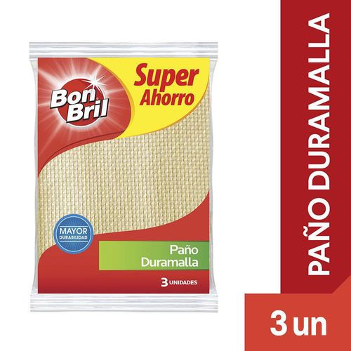 Paño BON BRIL duramalla (3  und)