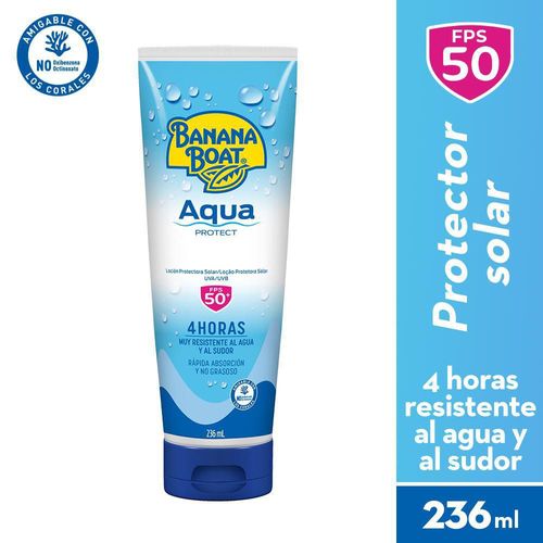 Protector solar BANANA BOAT Aqua protect SPF 50 (236  gr)