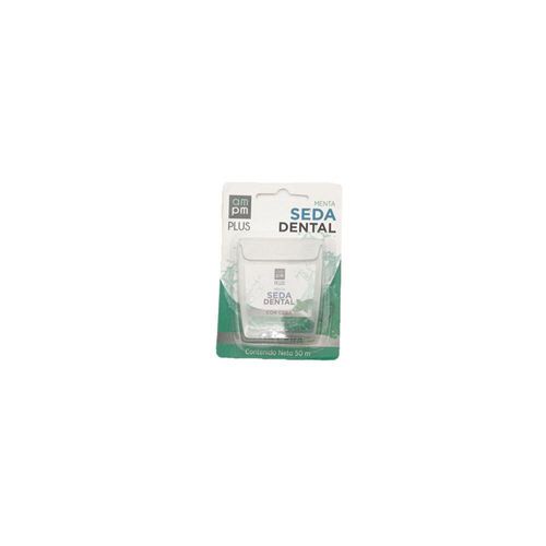 Seda dental AMPM PLUS con cera sabor a menta (50  mts)