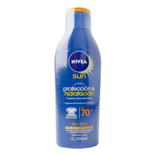 Protector solar NIVEA protección & hidratación fps 70  (200  ml)