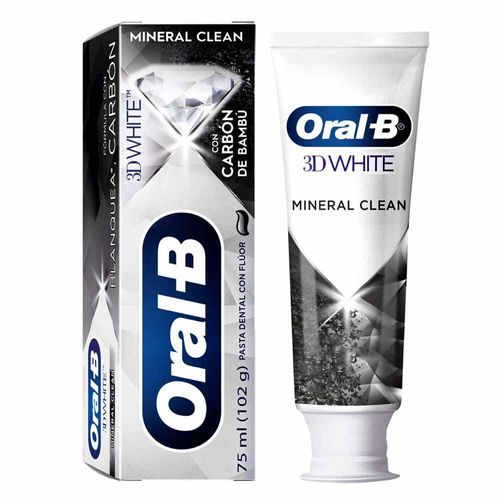 Crema Dental ORALB 3D White Mineral Clean  (75  ml)