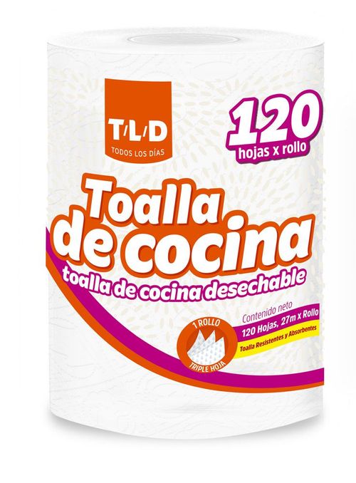 Toallas De Cocina T/L/D TODOS LOS DIAS Desechables (120  und)