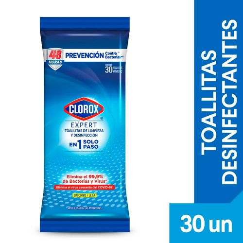 Toallitas Desinfectantes CLOROX  (30  und)