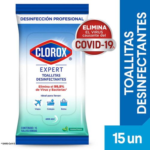 Toallitas Desinfectantes CLOROX  (15  und)