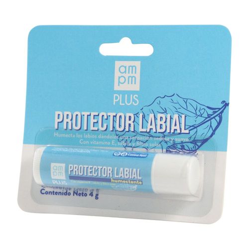 Protector labial AMPM PLUS humectante con vitamina E (4  gr)