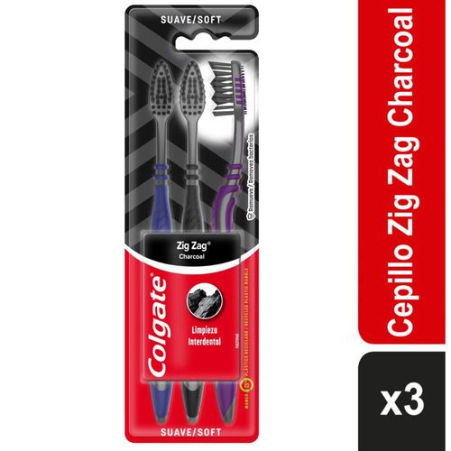 Cepillo de Dientes COLGATE Zig Zag Carbón Suave (1  und)