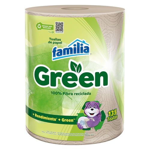 Toallas de cocina FAMILIA Green triple hoja (135  und)