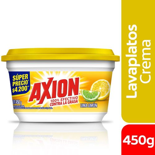 Lavaloza Crema AXION Lima Limón (450  gr)