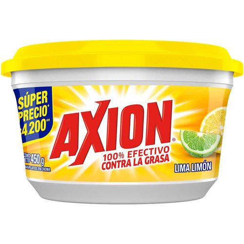 Lavaloza Crema AXION Lima Limón (450  gr)