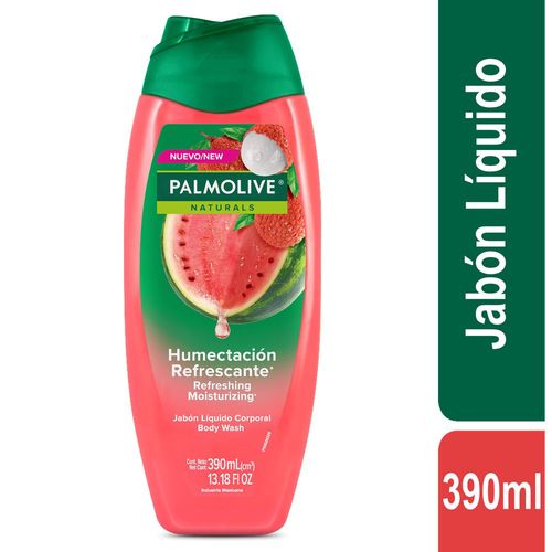 Jabón Líquido PALMOLIVE Sandía y Lychee Corporal (390  ml)