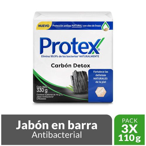 Jabón PROTEX Carbón Detox Barra x3und 110gr  (330  gr)