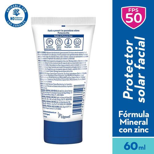 Protector solar facial BANANA BOAT Gentle protect senstive SPF50 (60  ml)