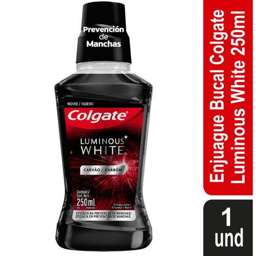 Enjuague Bucal COLGATE Luminous White Carbón (250  ml)