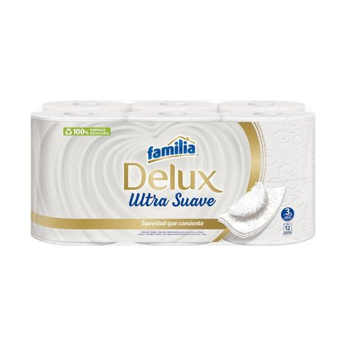 Papel higiénico FAMILIA delux ultra suave x12 rollos (355  mts)