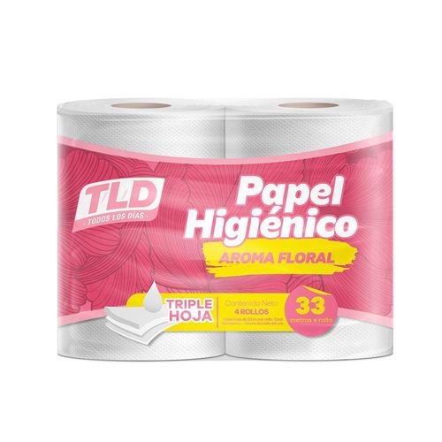 Papel higiénico T/L/D TODOS LOS DIAS Triple Hoja Aroma Floral (132  mts)