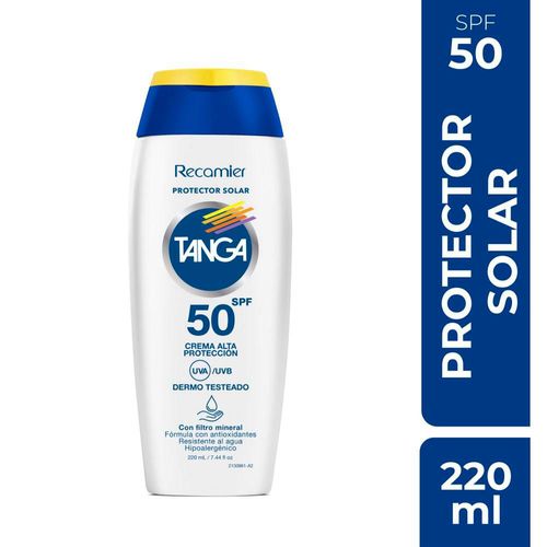 Protector TANGA SOLAR CREMA SPF 50 (220  ml)