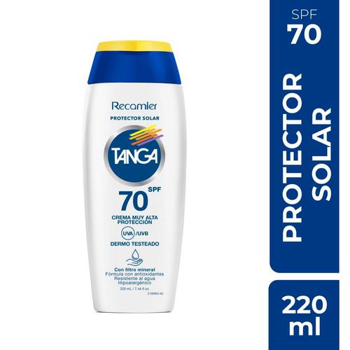 Protector TANGA SOLAR CREMA SPF 70 (220  ml)