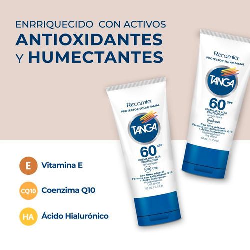 Protector TANGA FACIAL  SPF 60 (50  ml)