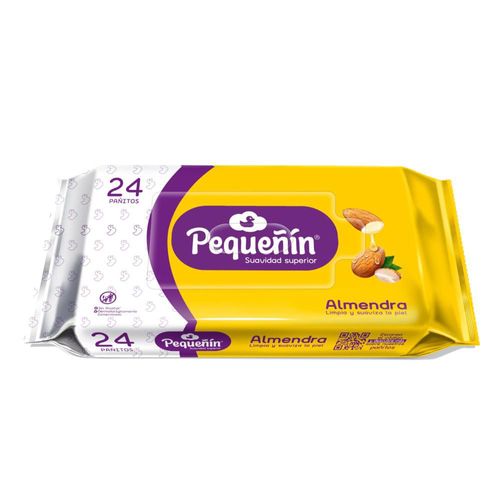 Pañitos húmedos PEQUENIN Almendra (24  und)