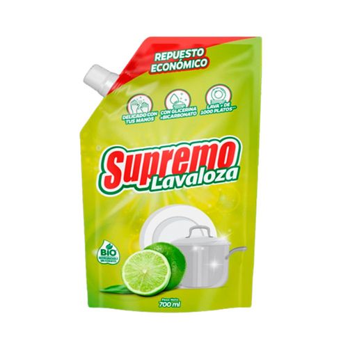 Lavaloza SUPREMO líquido limón doy pack (700  ml)