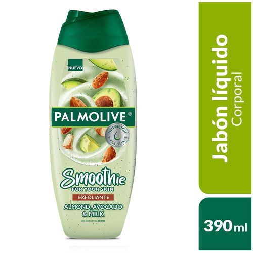 Jabón Líquido PALMOLIVE Almendra, Aguacate y Leche Corporal (390  ml)