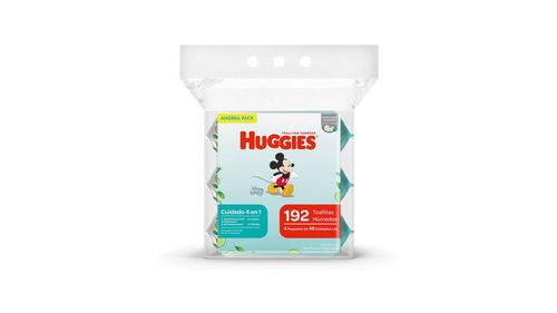 Toallas húmedas HUGGIES Cuidado 4 en 1 (192  und)