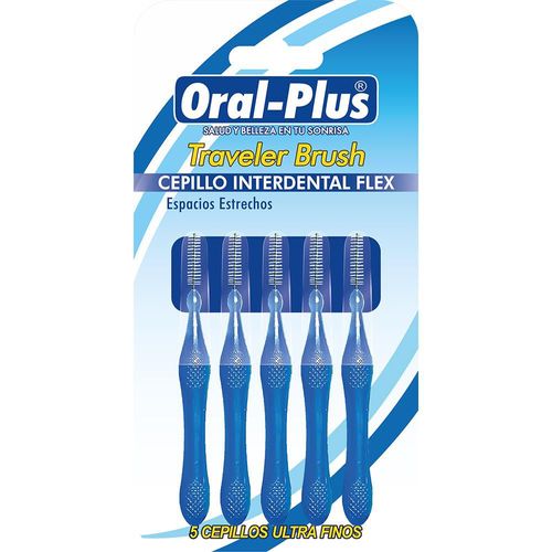 Cepillo Interdental  ORALPLUS ESPACIOS ESTRECHOS  FLEX (5  und)