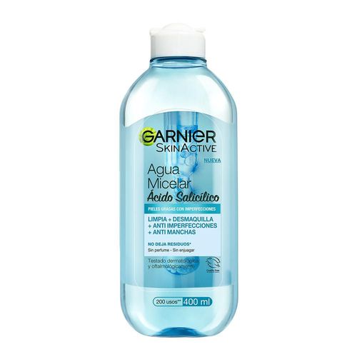 Agua micelar GARNIER SKIN ACTIVE Express aclara anti imperfecciones (400  ml)