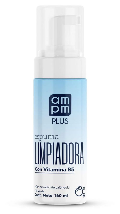 Espuma limpiadora AMPM PLUS con vitamina B5 (160  ml)