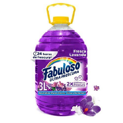 Limpia Pisos FABULOSO Antibacterial Lavanda (3000  ml)