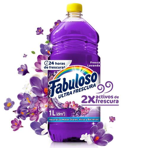 Limpia Pisos FABULOSO Antibacterial Lavanda (1000  ml)