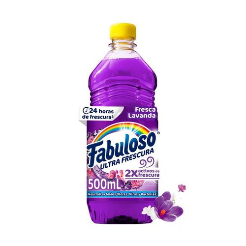 Limpia Pisos FABULOSO Antibacterial Lavanda (500  ml)