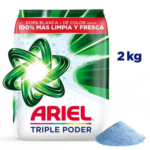 Detergente En Polvo ARIEL Triple Poder (2000  gr)