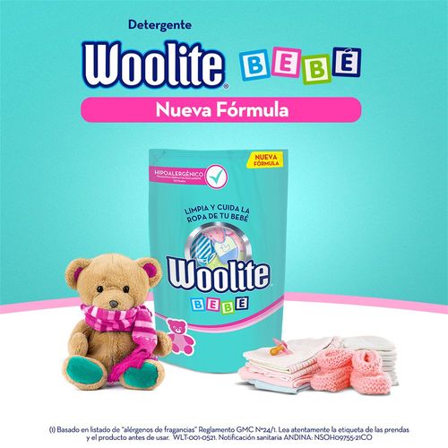 Detergente líquido  WOOLITE bebé (2000  ml)