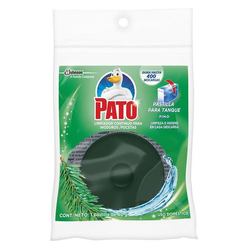 Limpiador inodoro PATO tanque pastilla pino (40  gr)