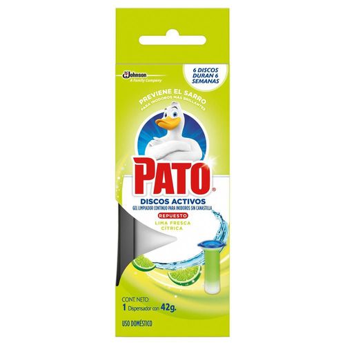 Limpiador inodoro PATO discos activos cítrico repuesto (38  gr)