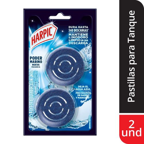 Desinfectante HARPIC para inodoros pastillas (12  und)