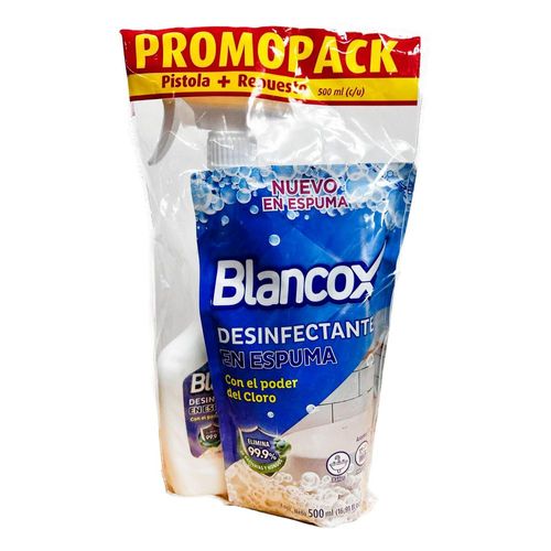 Desinfectante  BLANCOX baño en espuma + repuesto (1000  ml)