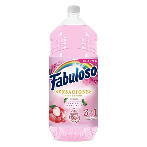 Limpia pisos FABULOSO sensaciones rosas y lychee (1700  ml)