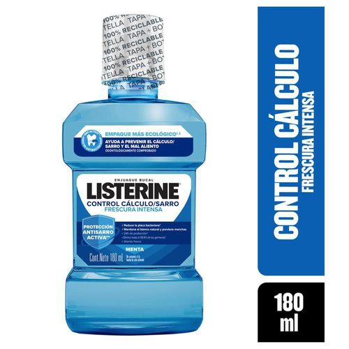 Enjuague bucal LISTERINE control cálculo (180  ml)