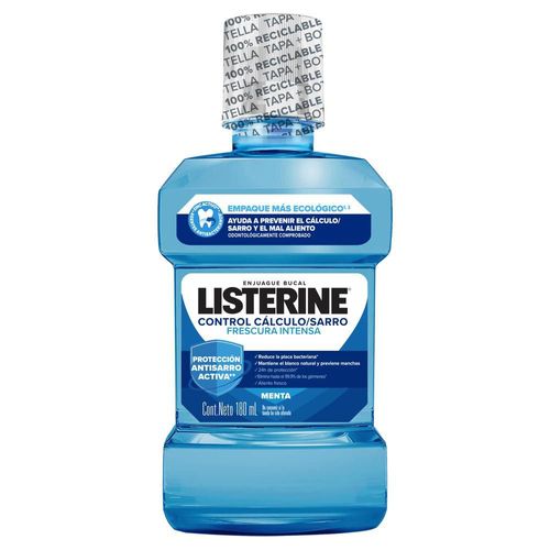 Enjuague bucal LISTERINE control cálculo (180  ml)