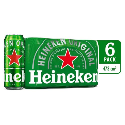 Cerveza HEINEKEN tipo lager lata (2838  ml)