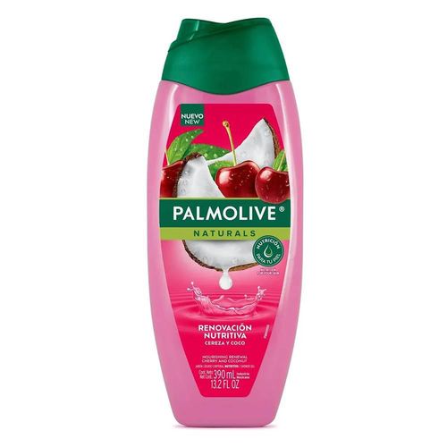 Jabón Líquido PALMOLIVE Naturals Cereza y Coco Corporal (390  ml)