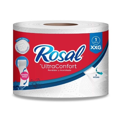 Papel higiénico ROSAL triple hoja rendidor (1  und)