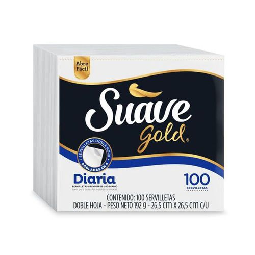 Servilletas SUAVE diaria premium x100und (100  und)