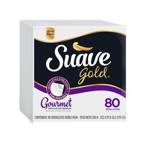 Servilletas SUAVE gourtmet premium x80und (80  und)