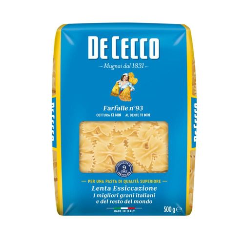 Pasta DE CECCO Farfalle (500  gr)