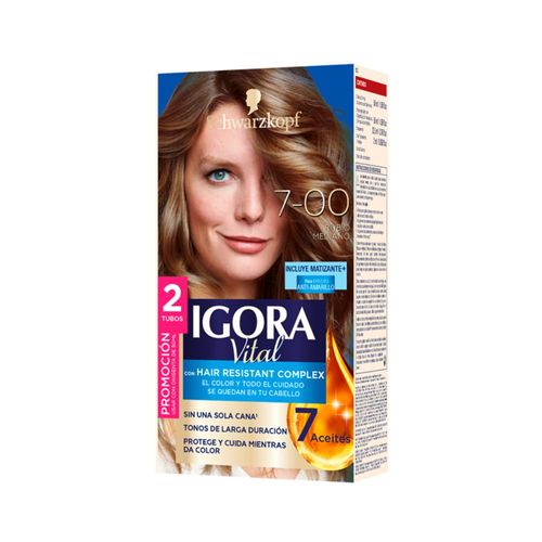 Tinte IGORA VITAL 700 rubio mediano (2  und)