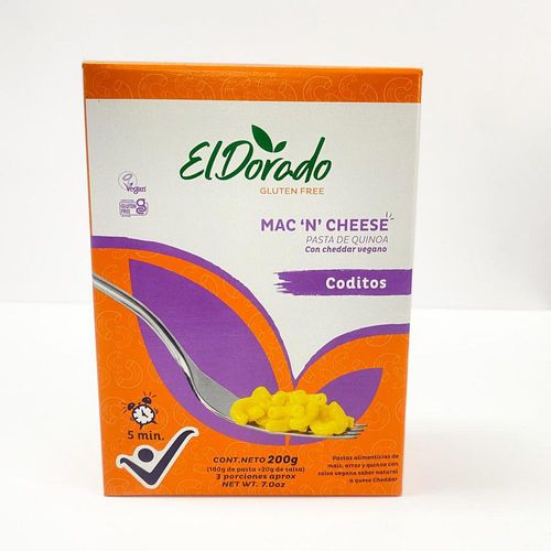 Pasta PASTAS EL DORADO QUINOA CHEDDAR VEGANO (200  gr)